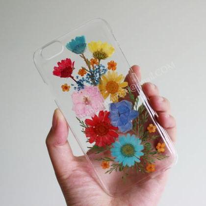 Iphone 6 Case,real Flowers Case,iphone 6 Plus..