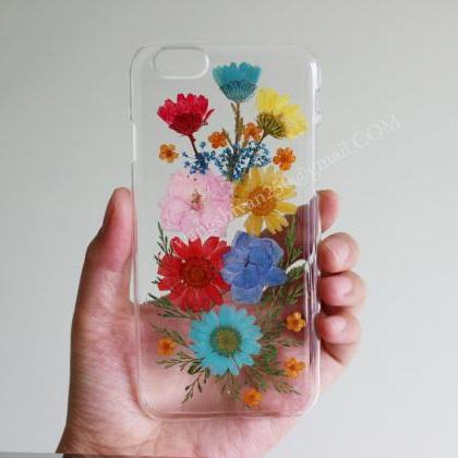 Iphone 6 Case,real Flowers Case,iphone 6 Plus..